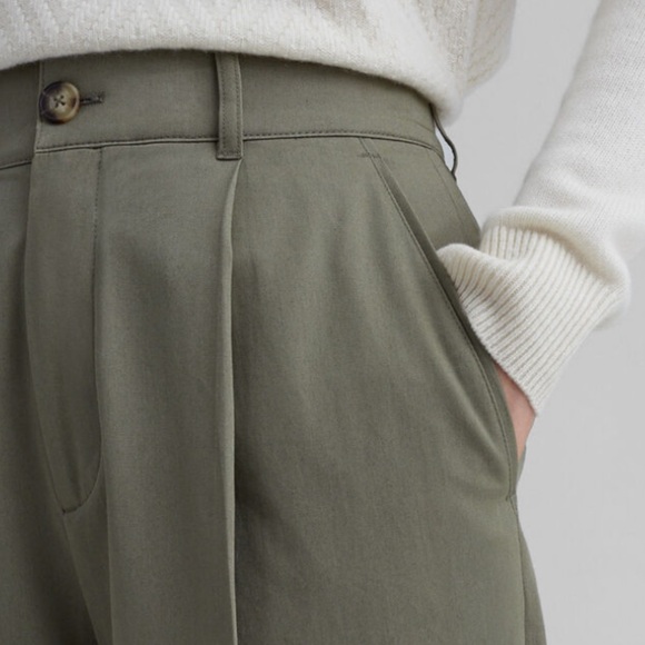 Club Monaco khaki wide leg trousers - Picture 3 of 6
